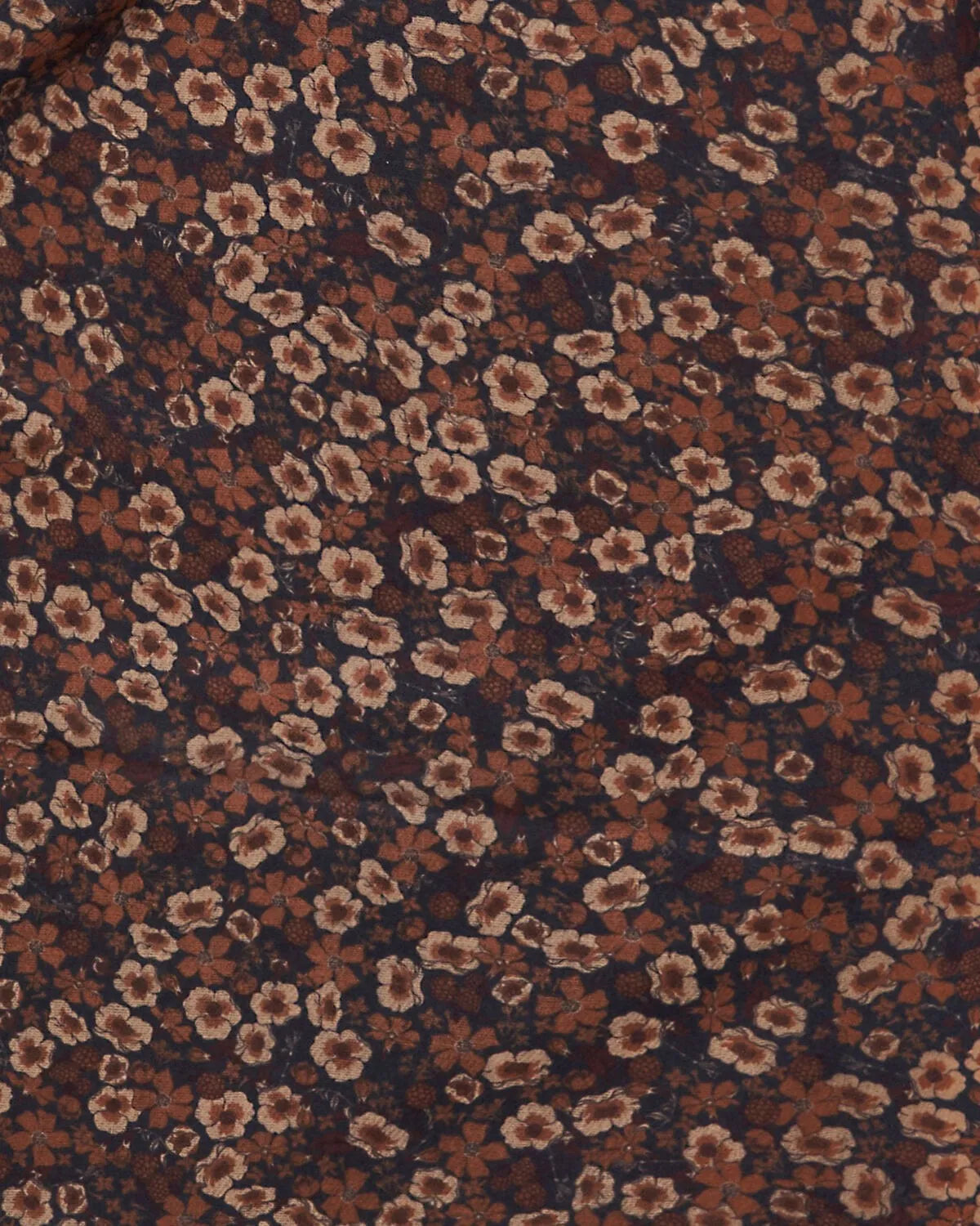 FABLE ENGLAND Schal Deco Blooms Ditsy | Schwarz | 70 x 200 cm