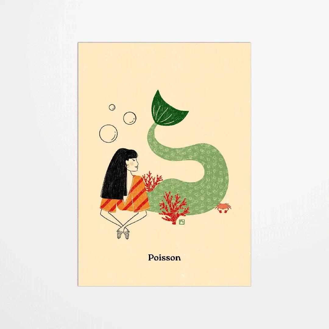 My 365 Sternzeichen Postkarte | Fische | A6