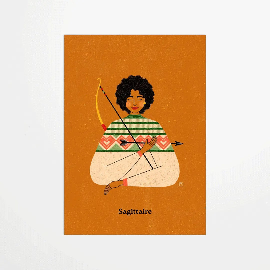 My 365 Sternzeichen Postkarte | Schütze | A6