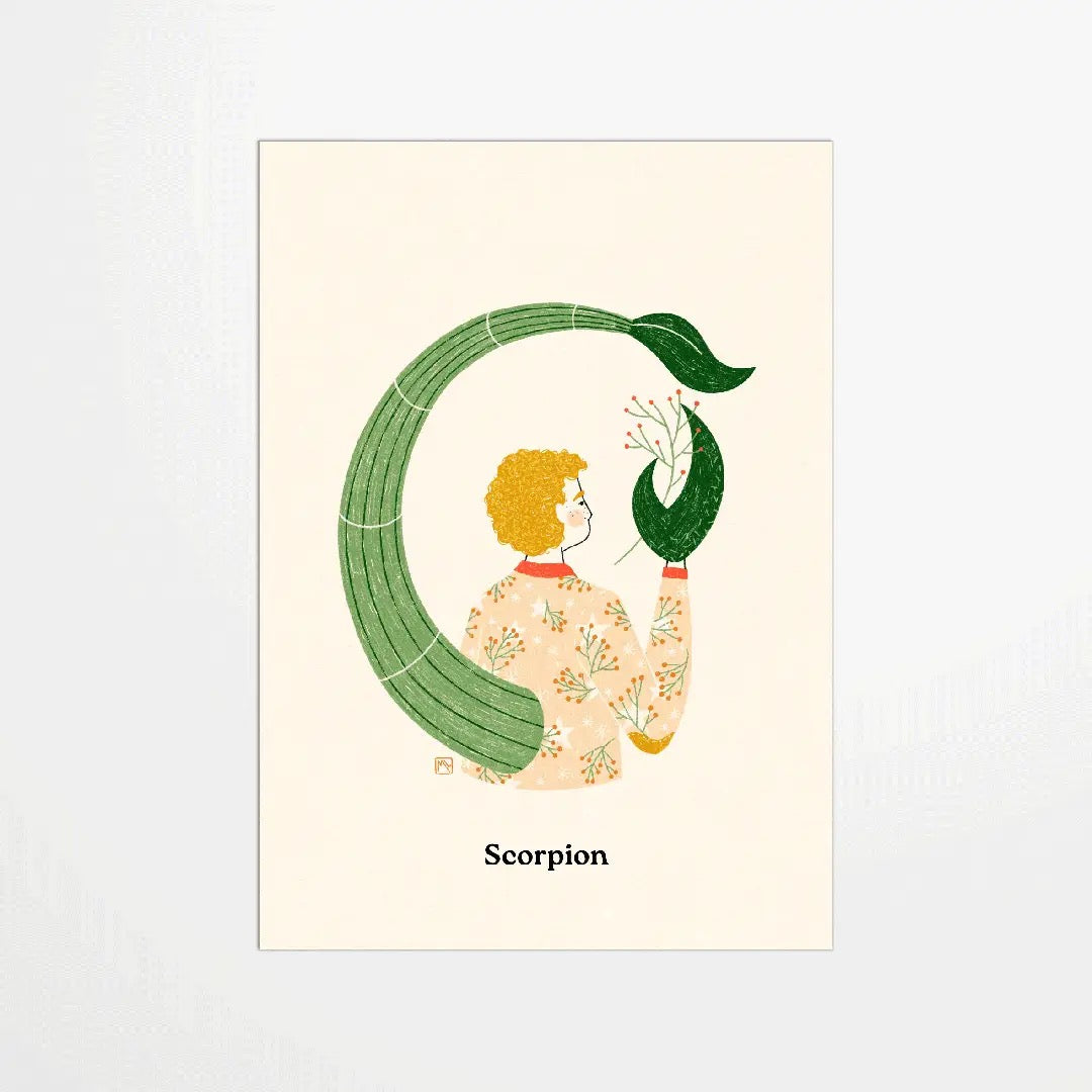 My 365 Sternzeichen Postkarte | Skorpion | A6