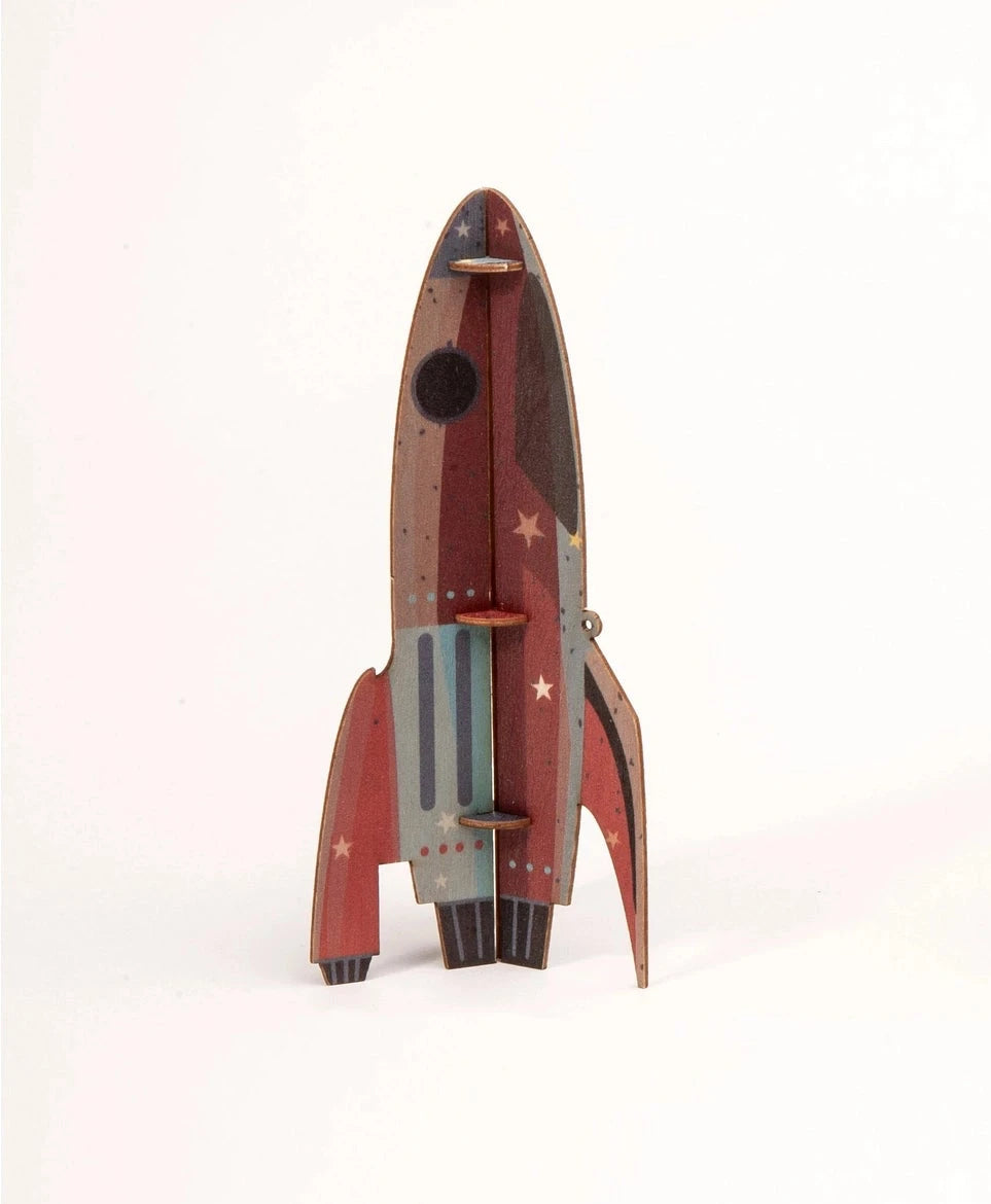 Rakete aus Holz