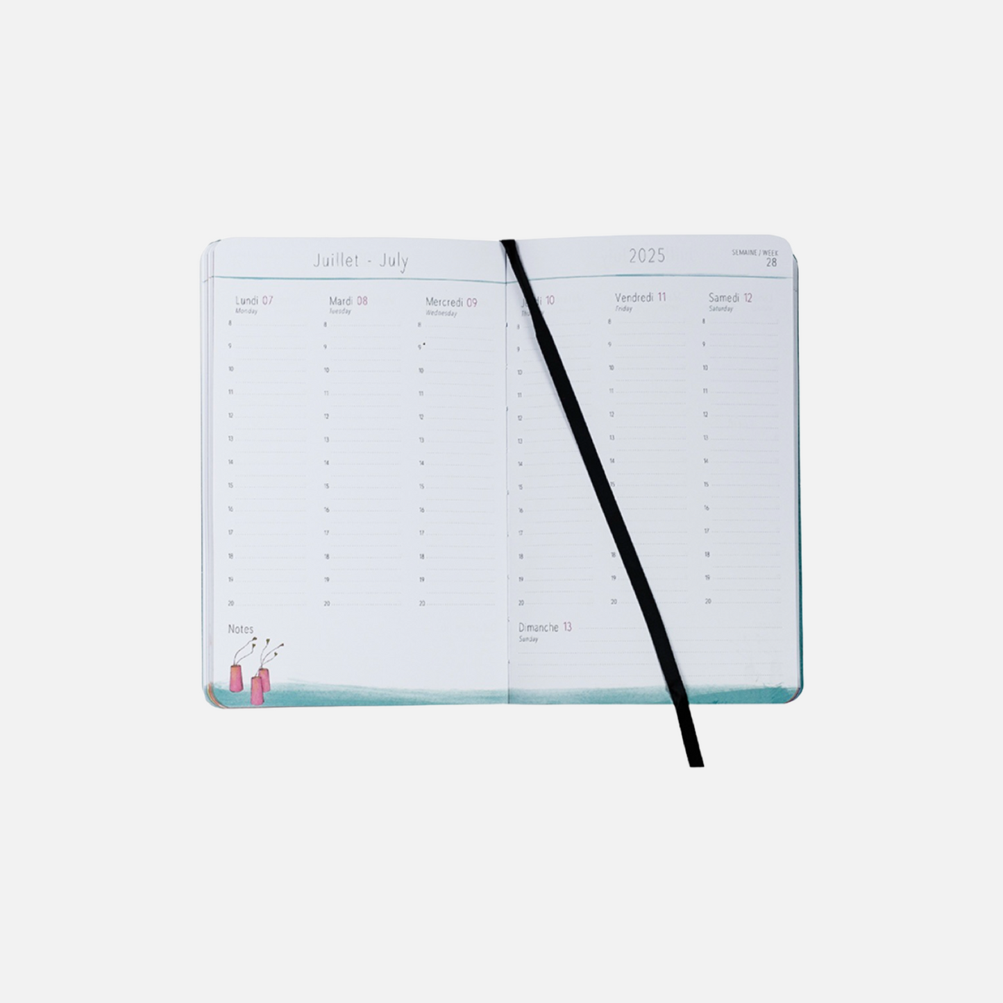 Gaelle Boissonard Taschenkalender 2025 offen