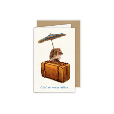 Klappkarte mit Igel