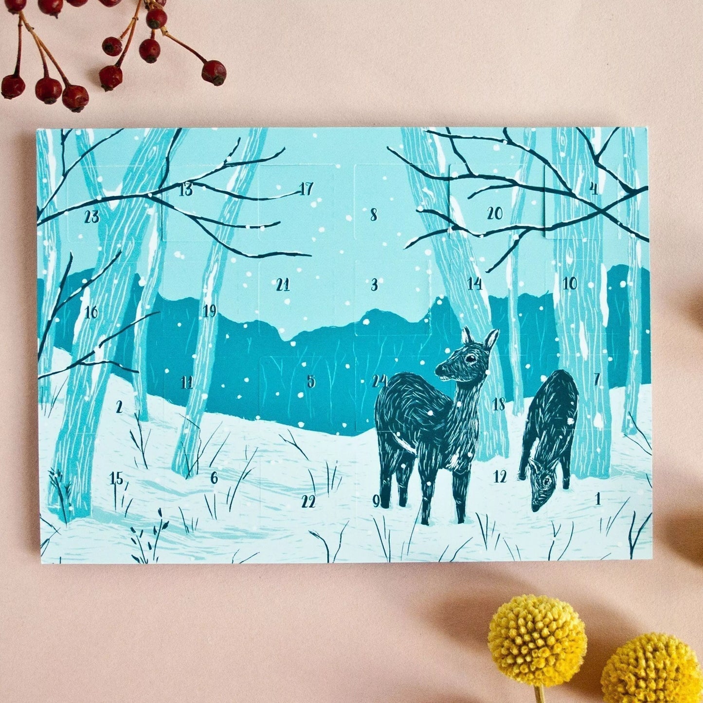 KATJA RUB Postkarte Adventskalender Waldtiere | A6