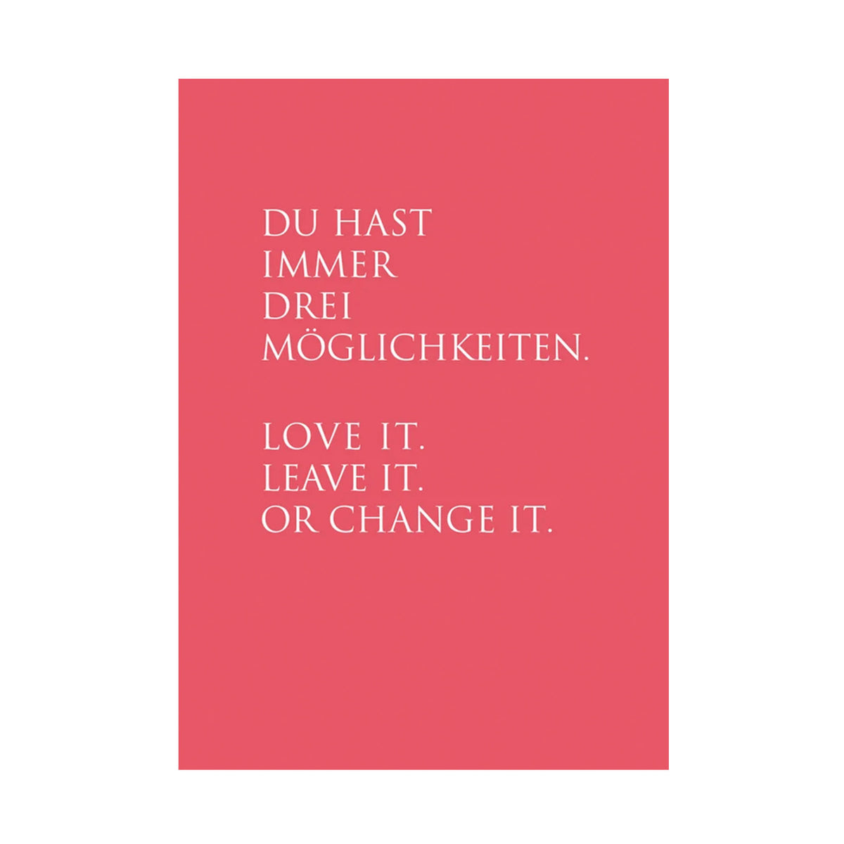 WUNDERWORT Postkarte Drei Möglichkeiten… | A6