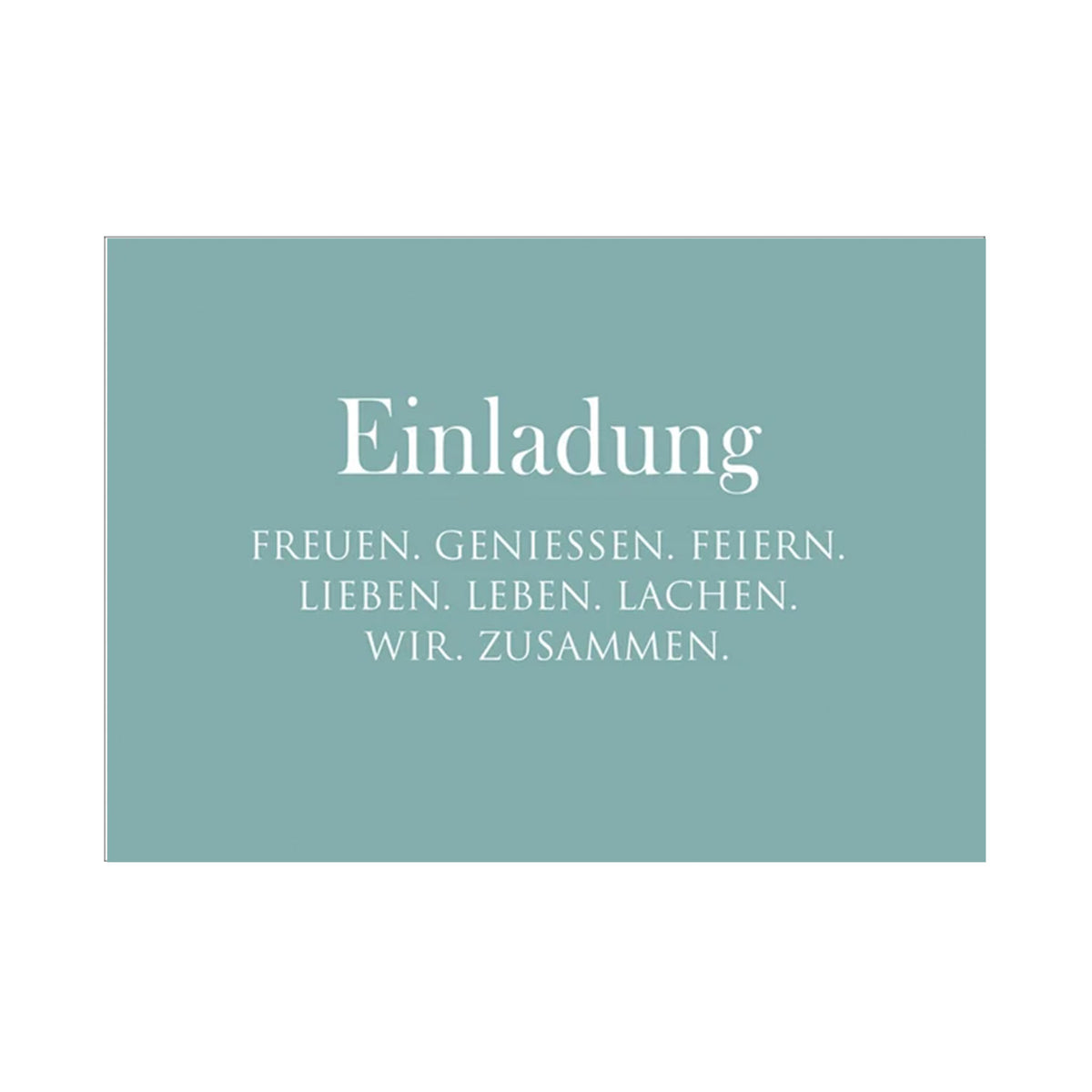 WUNDERWORT Postkarte Einladung... | A6