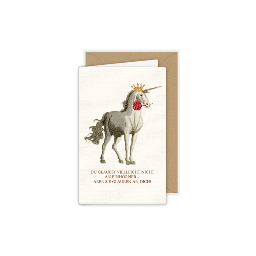 Klappkarte Einhorn