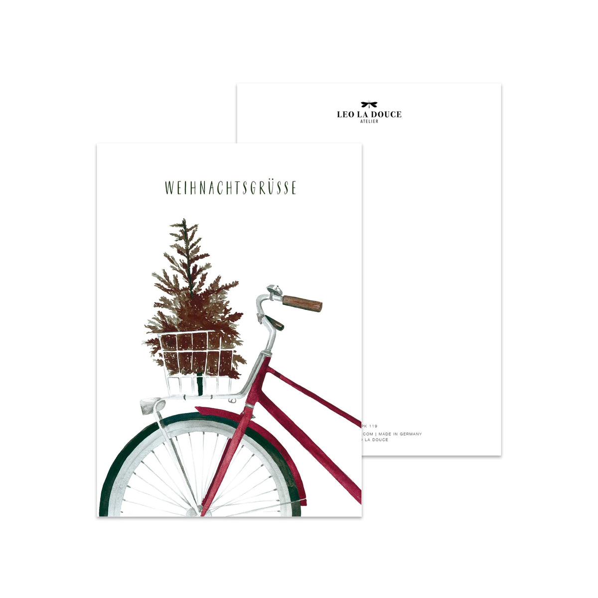 LEO LA DOUCE Postkarte Weihnachtsgrüße | A6