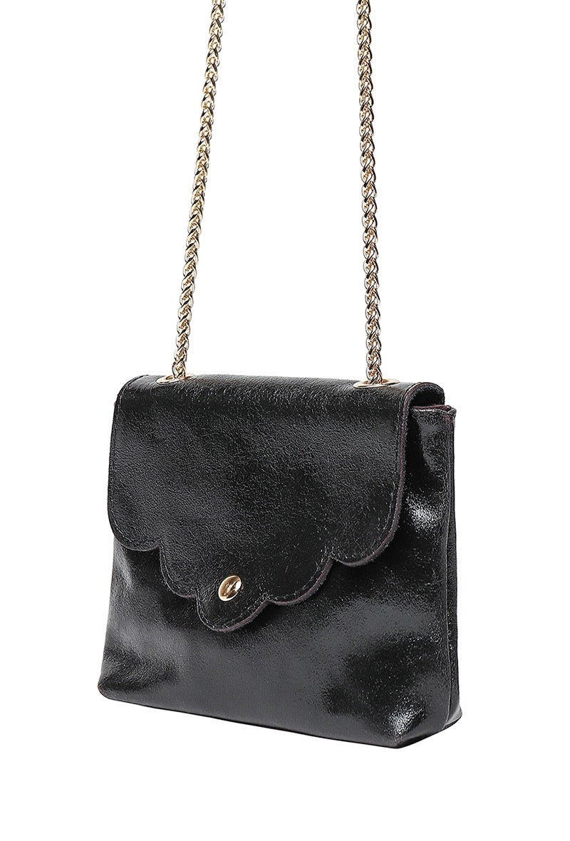 seitlich Tasche schwarz