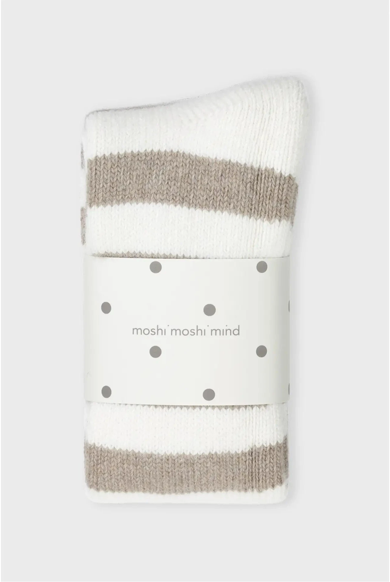Polarsocken ecru taupe