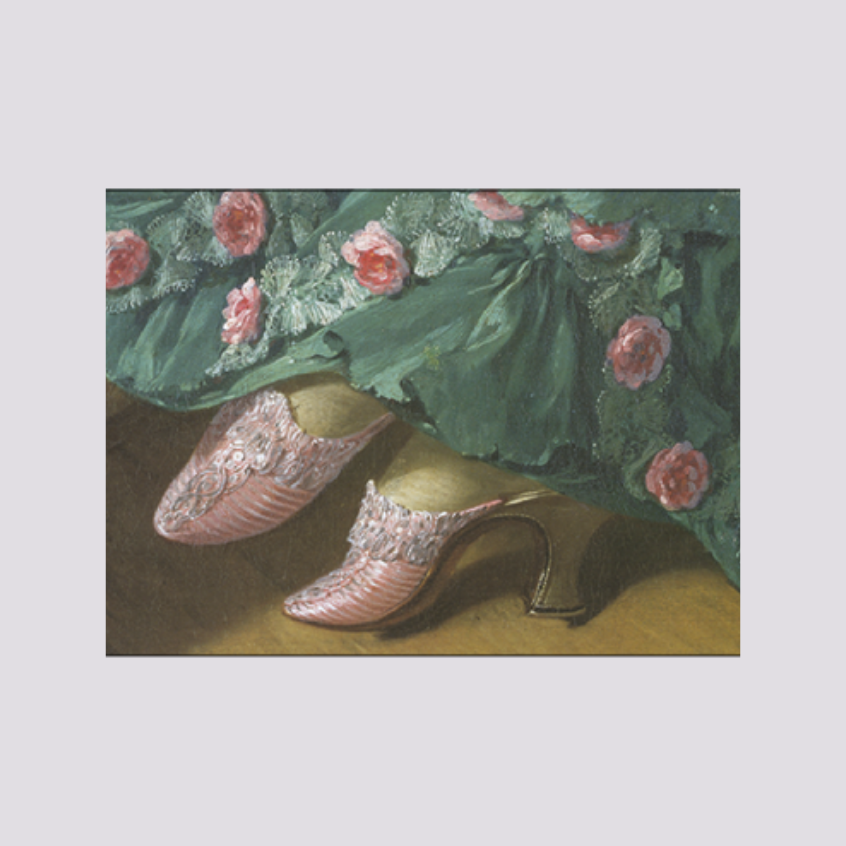 Postkarte barockschuhe