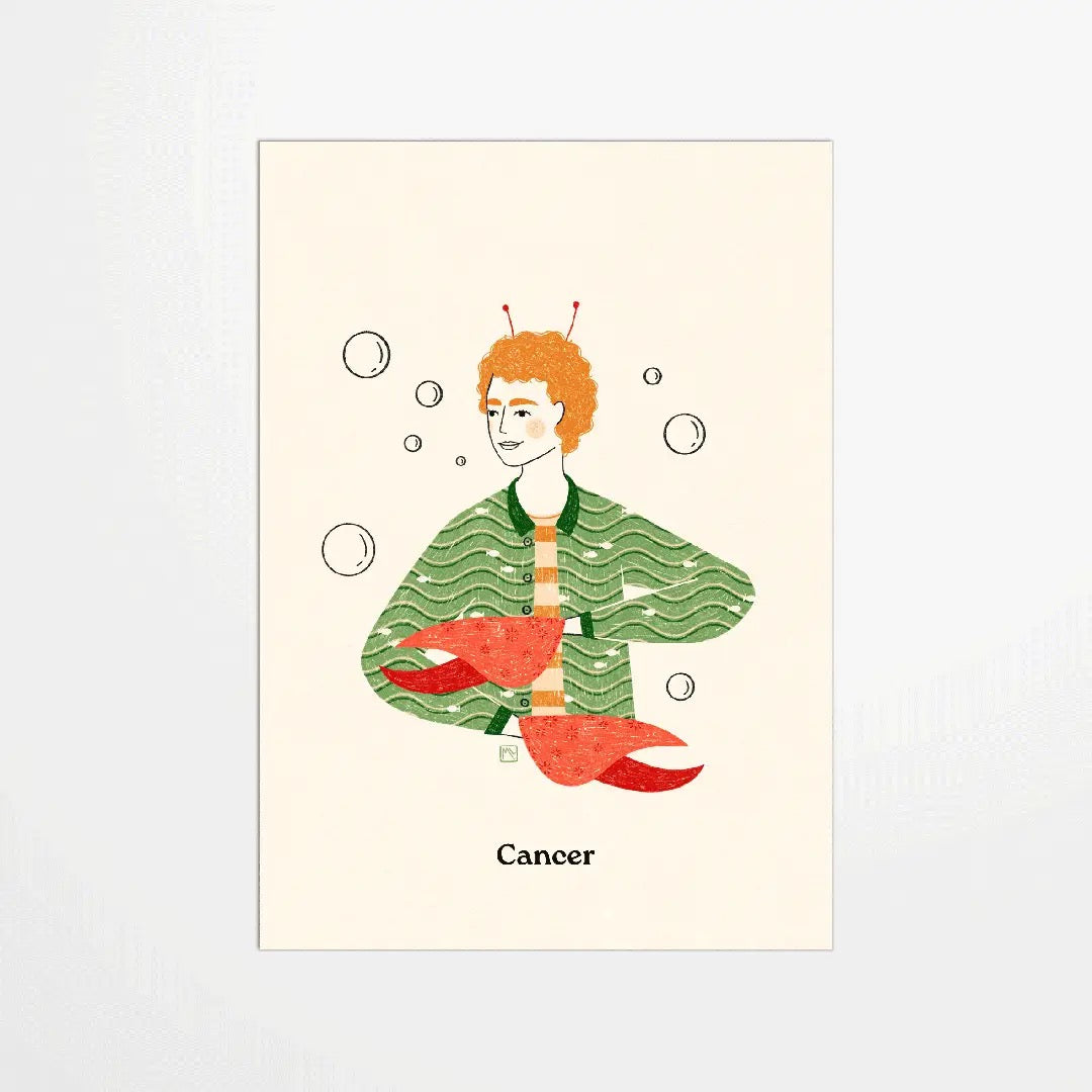 Sternzeichen Krebs Illustration