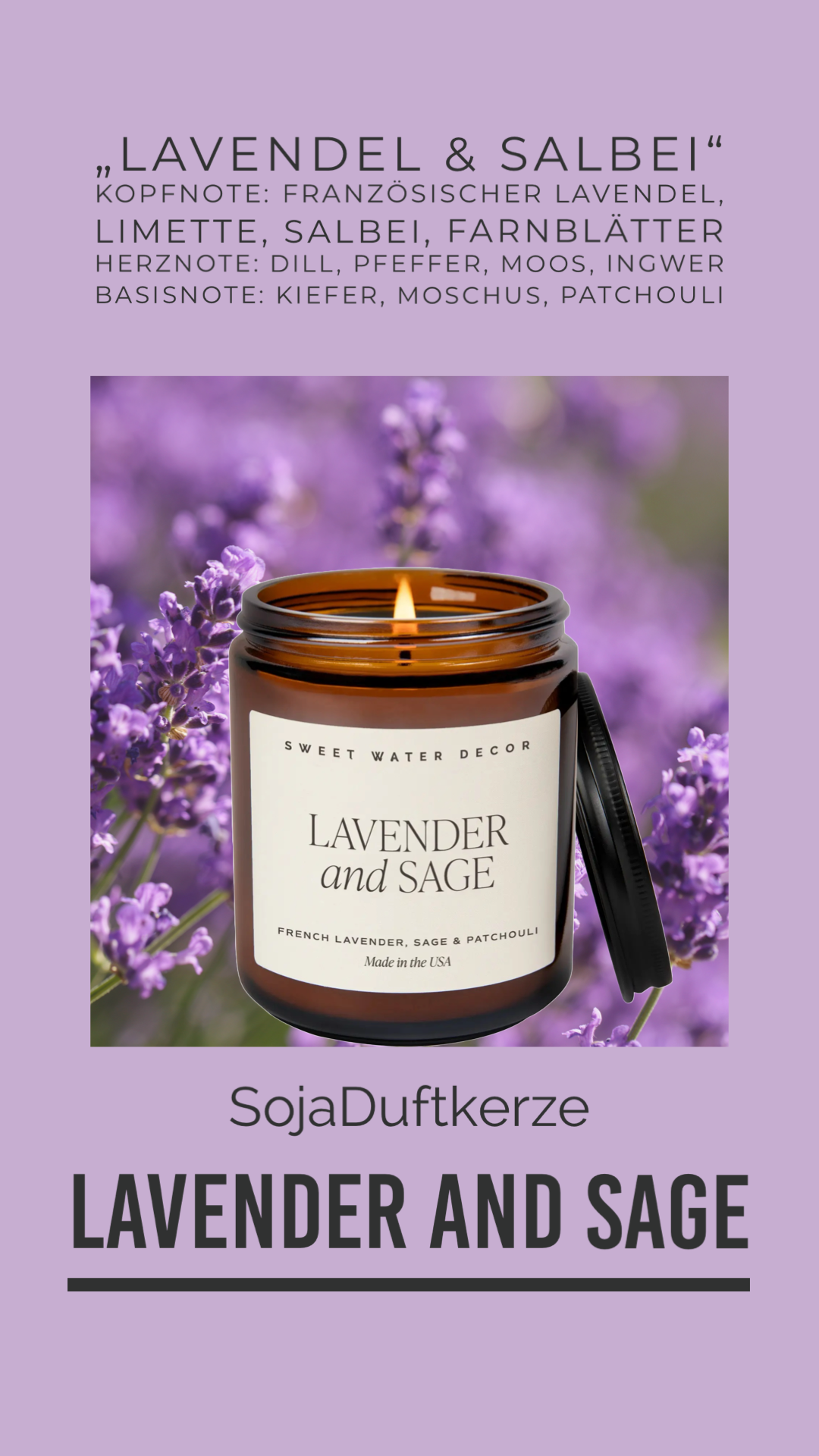 Informationen zur Duftkerze Lavendel