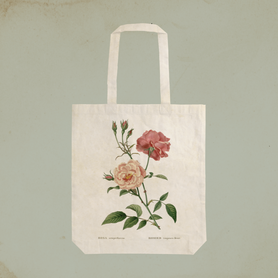 Stoffbeutel mit Rosen