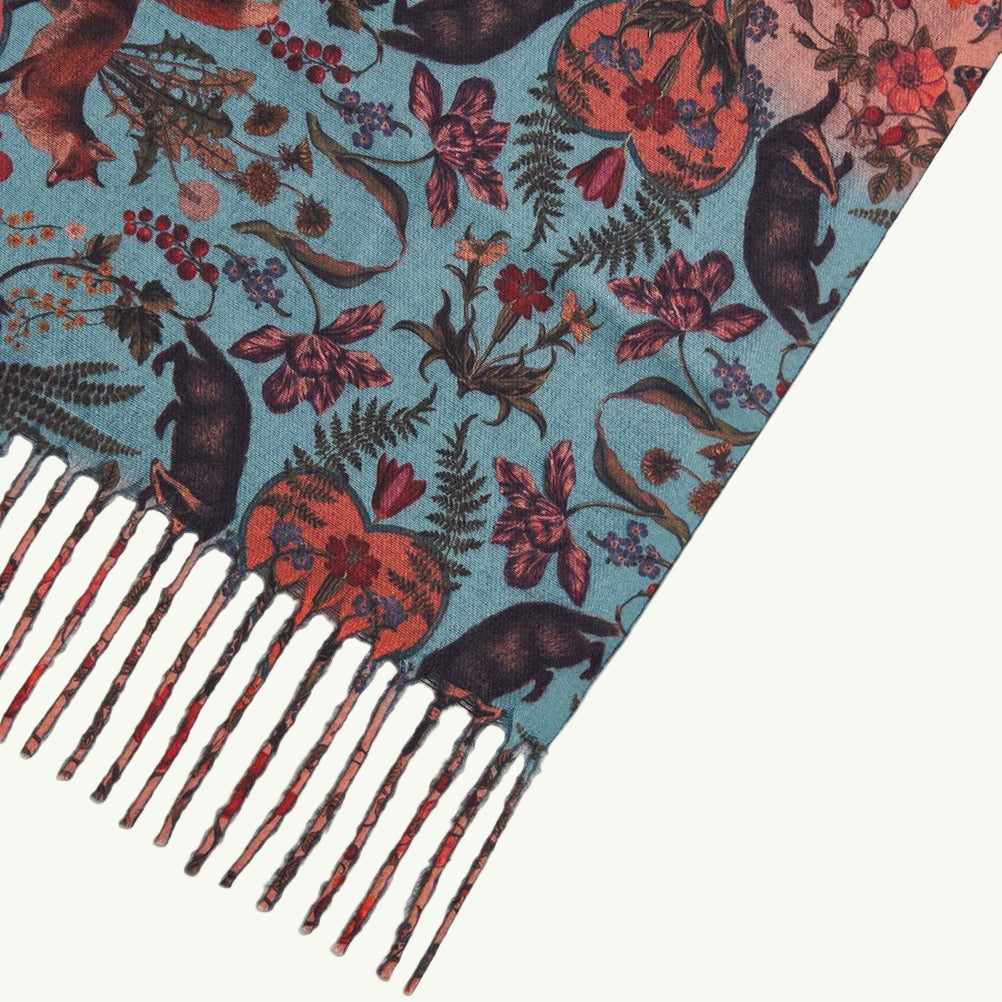 FABLE ENGLAND Schal Folksy Fox | 70 x 200 cm