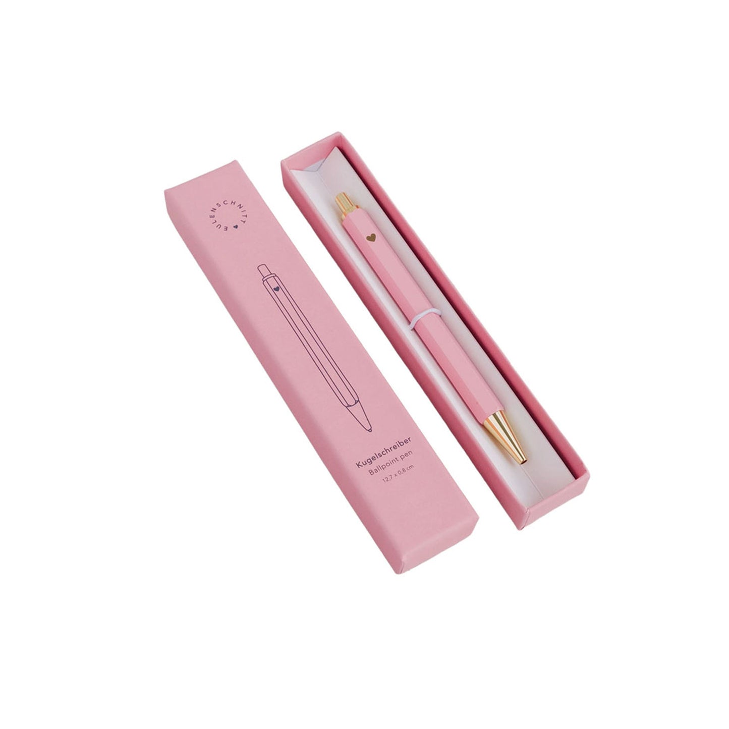 Kugelschreiber mit modernem abstrakten Muster in Rosa