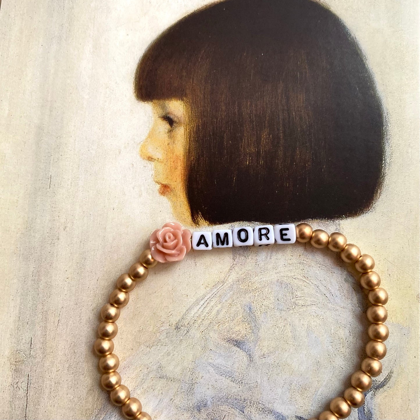 statement armband weiß amore