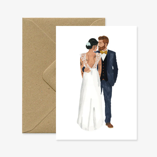 Klappkarte Hochzeitspaar 