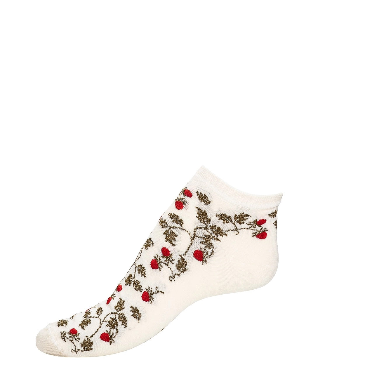 Maison Broussaud Kurzsocken Erdbeeren | Ecru | 36/38