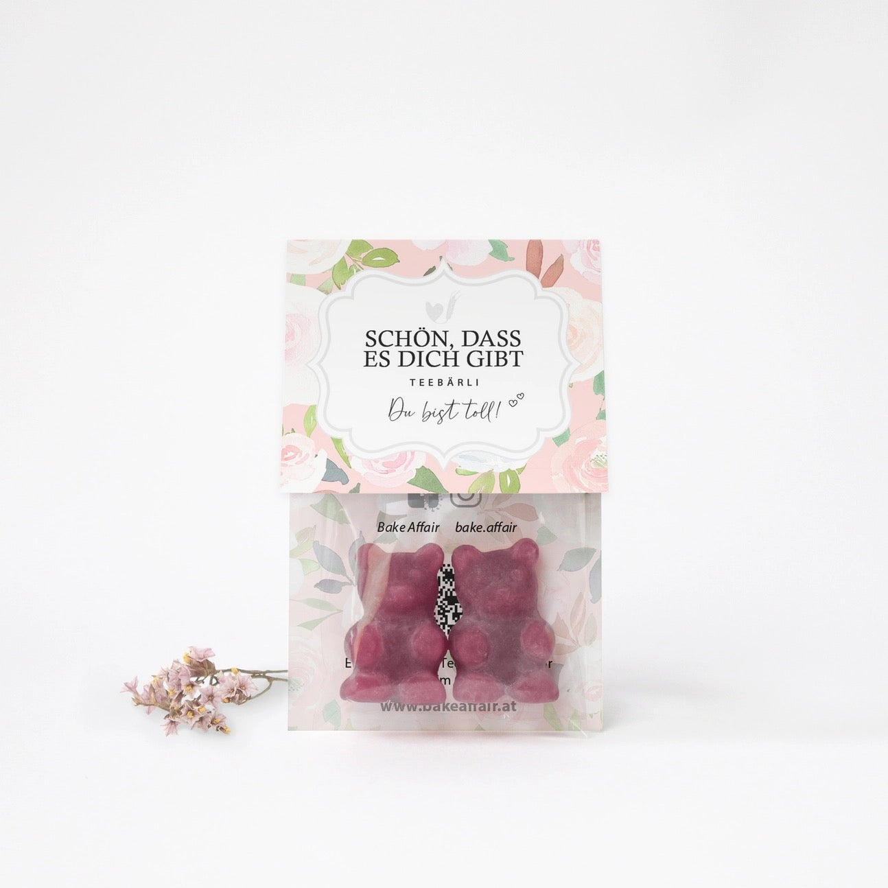 BAKE AFFAIR Teebärli Schön, dass es dich gibt | Johannisbeere Kirsche | 10 g