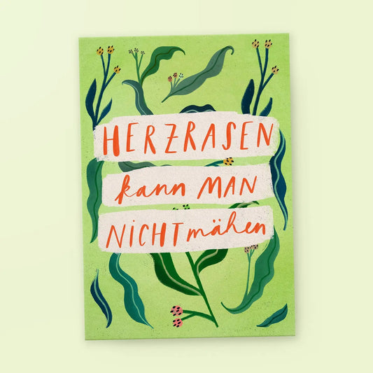 FRANZIZO Postkarte Herzrasen | A6