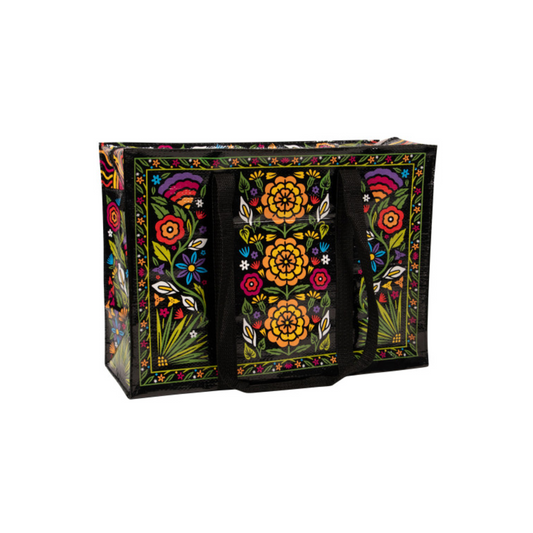 Schultertasche mit Floralem Muster