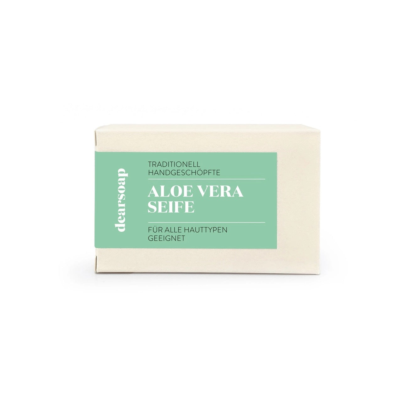 aloe-vero-seife mit grünem Etikett