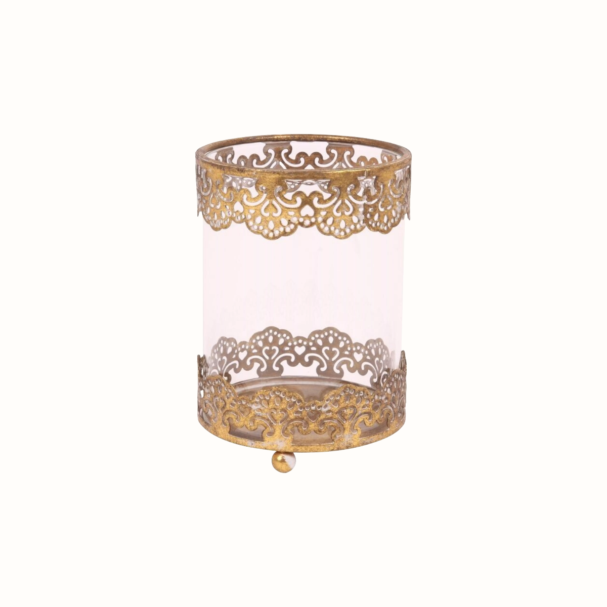 DUTCH STYLE Windlicht | Gold | D 10 cm