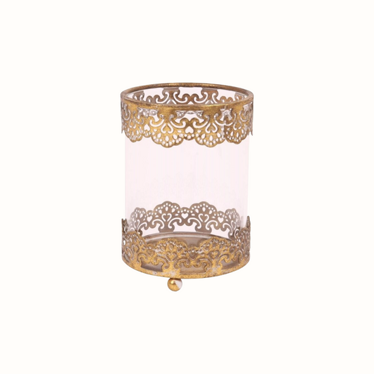 DUTCH STYLE Windlicht | Gold | D 10 cm