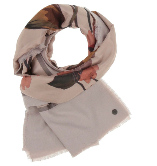 schal mit blumenprint
