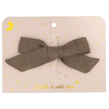 Haarklammer schleife Khaki 