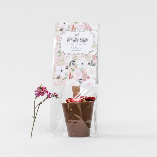 BAKE AFFAIR Trinkschokolade | Schön, dass es Dich gibt | Erdbeere | 60 g
