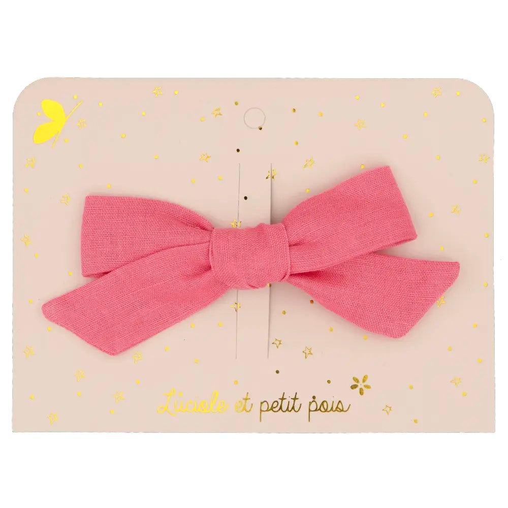 LUCIOLE ET PETIT POIS Haarspange Schleife | Pink