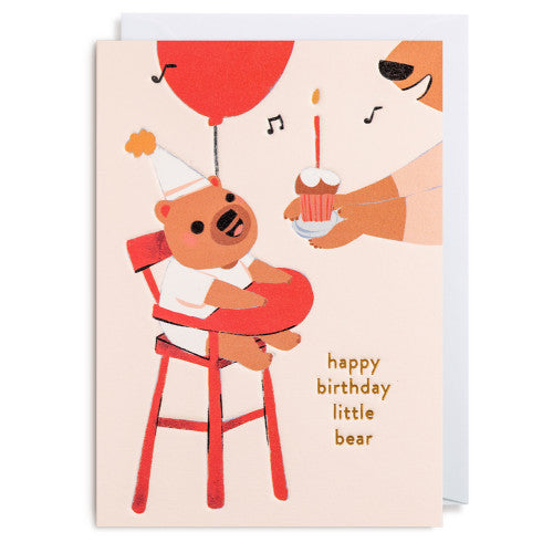 ELENA COMTE Grußkarte Happy Birthday Little Bear| 11,5 x 16 cm