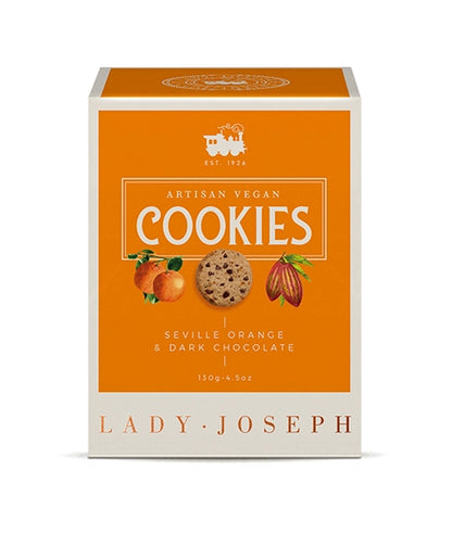 LADY JOSEPH Artisan Vegan Orange & Zartbitter Kekse | 130 g