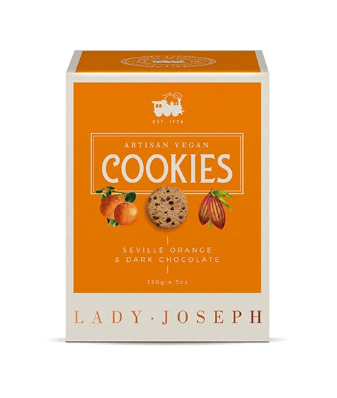 LADY JOSEPH Artisan Vegan Orange & Zartbitter Kekse | 130 g