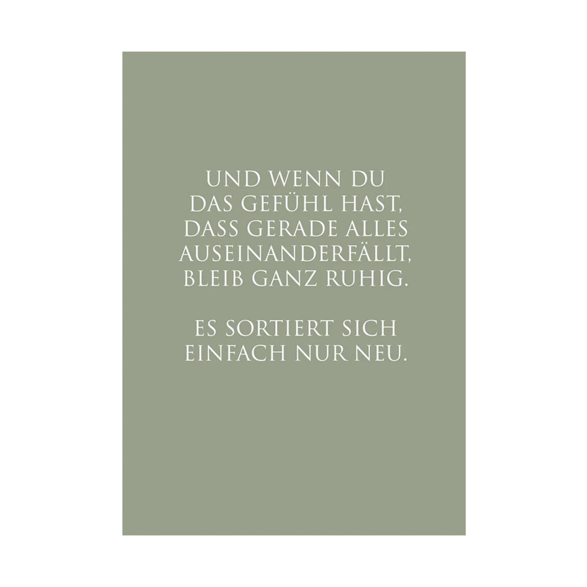 WUNDERWORT Postkarte Bleib ganz ruhig… | A6
