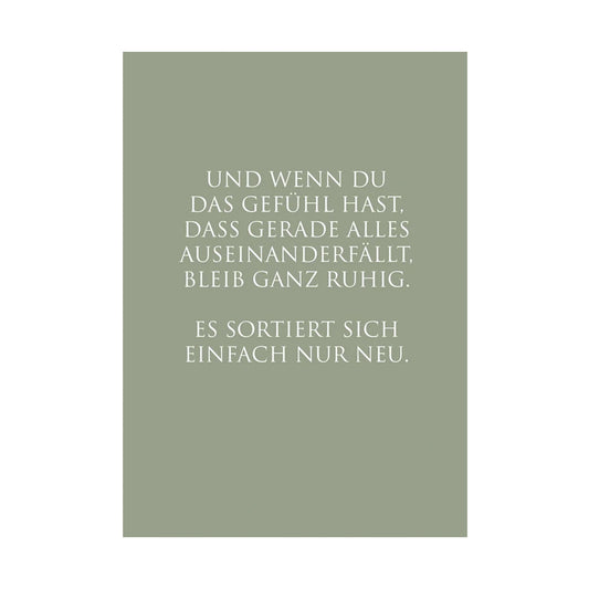 WUNDERWORT Postkarte Bleib ganz ruhig… | A6