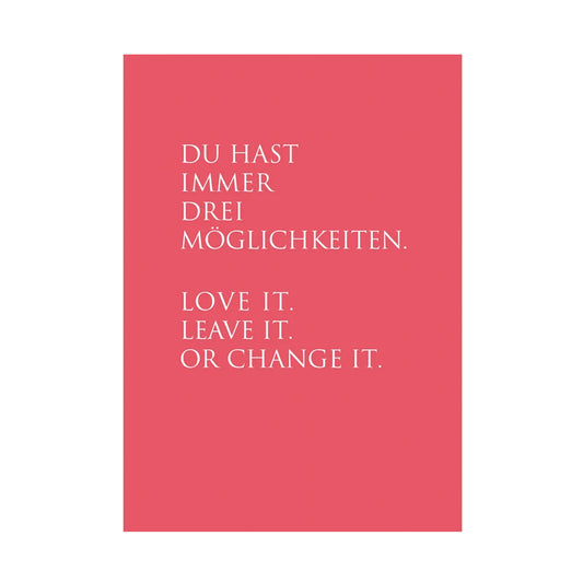 WUNDERWORT Postkarte Drei Möglichkeiten… | A6