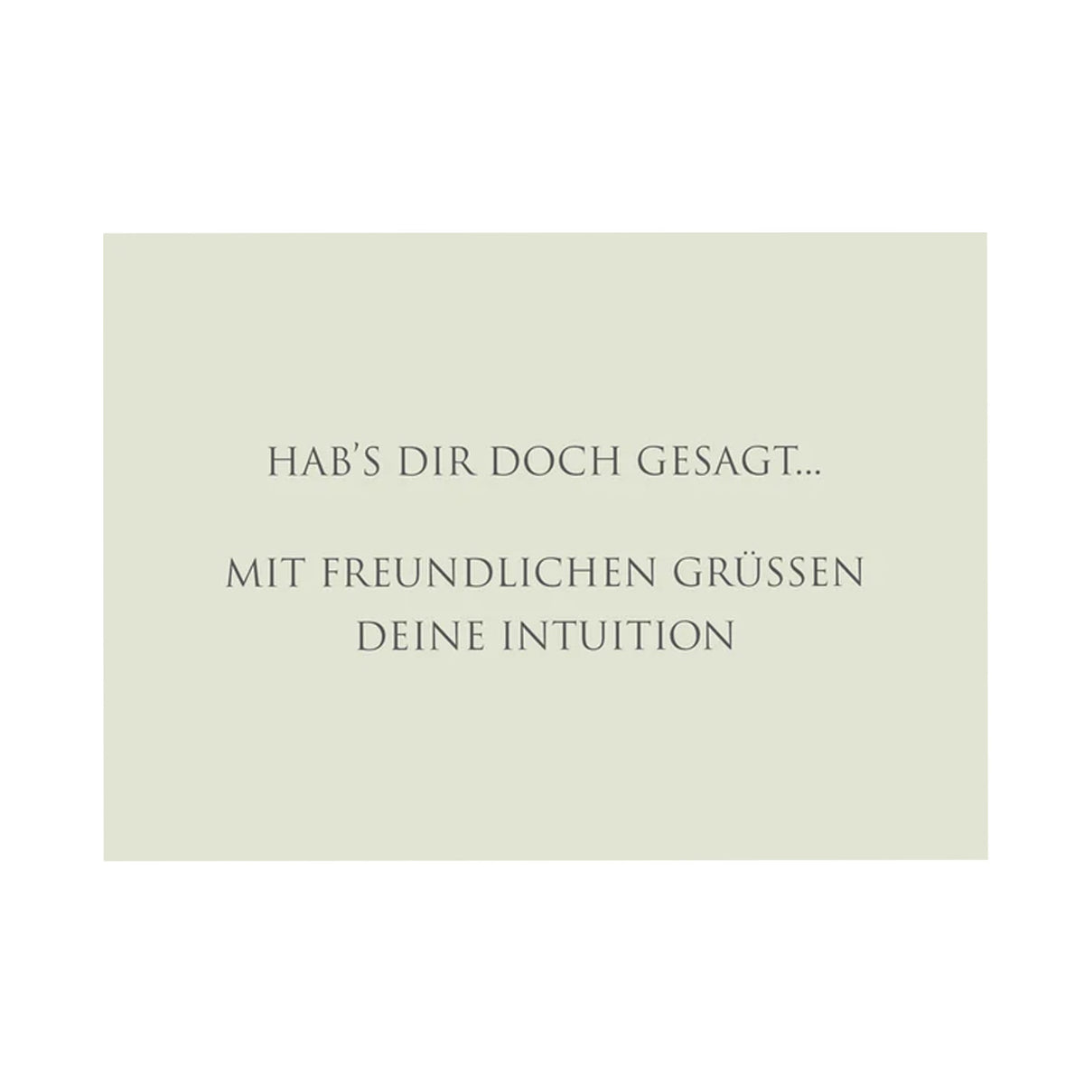WUNDERWORT Postkarte Deine Intuition... | A6
