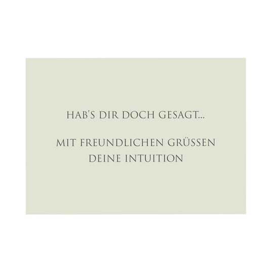 WUNDERWORT Postkarte Deine Intuition... | A6