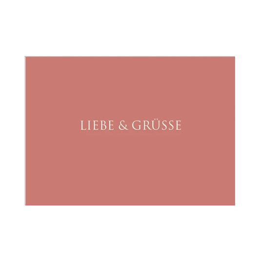 WUNDERWORT Postkarte Liebe & Grüße | A6
