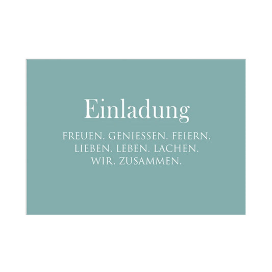 WUNDERWORT Postkarte Einladung... | A6