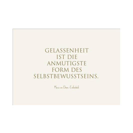 WUNDERWORT Postkarte Gelassenheit... | A6