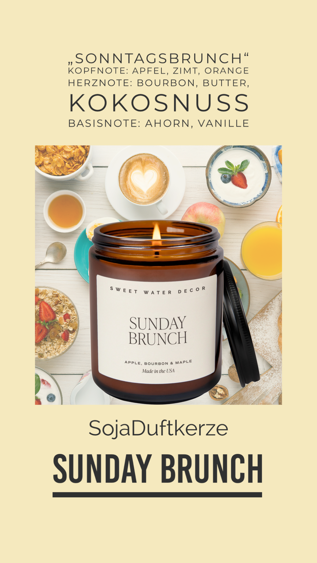 Information duftkerze sunday brunch