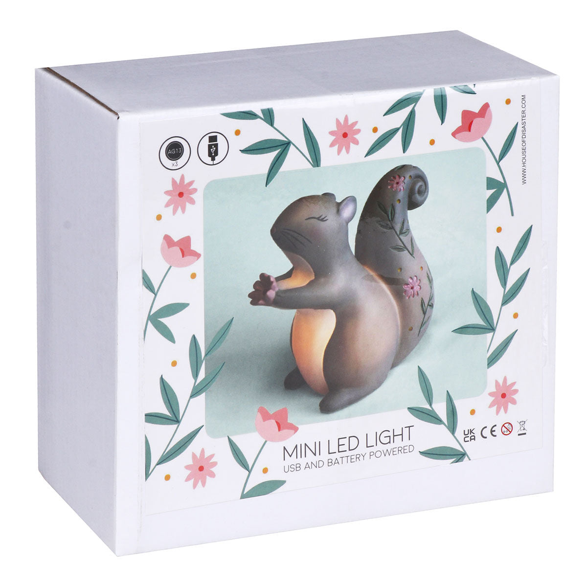 Verpackung Eichhörnchen Lampe