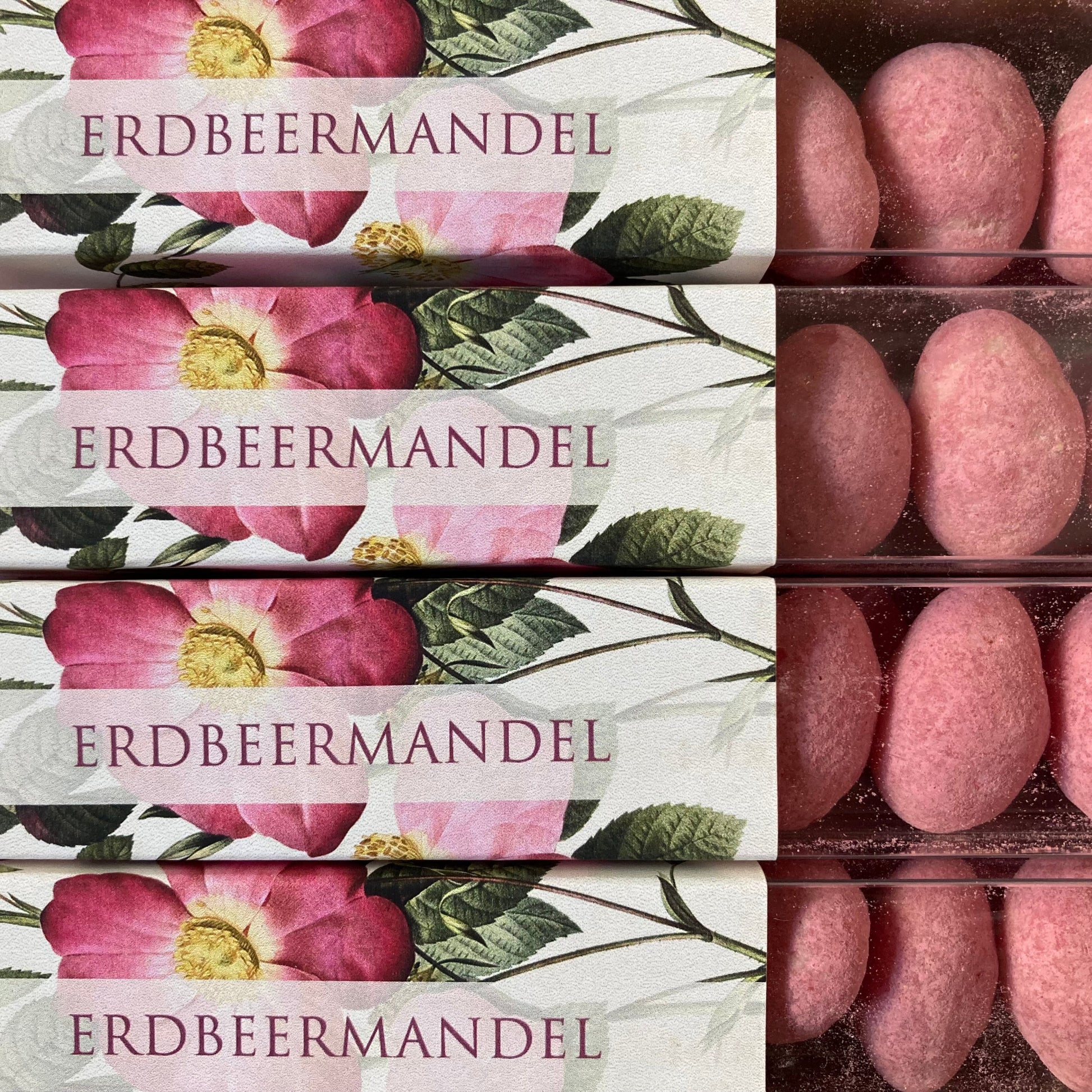 Mandeln Erdbeere