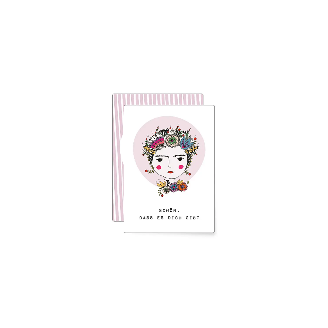 Minikarte Illustration Frida