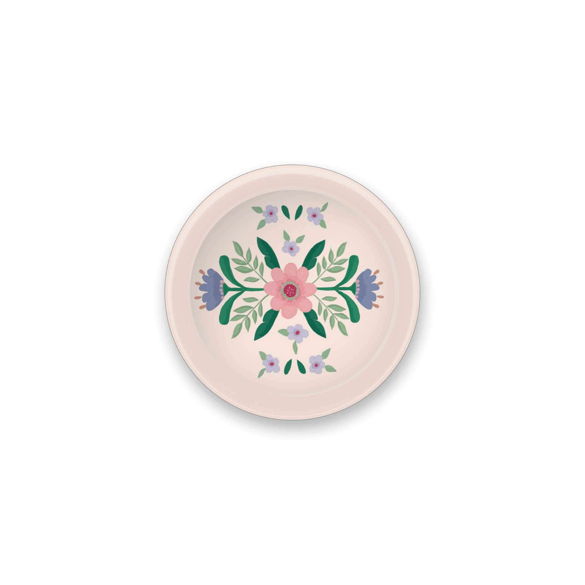 Minitablett mit Blumen 