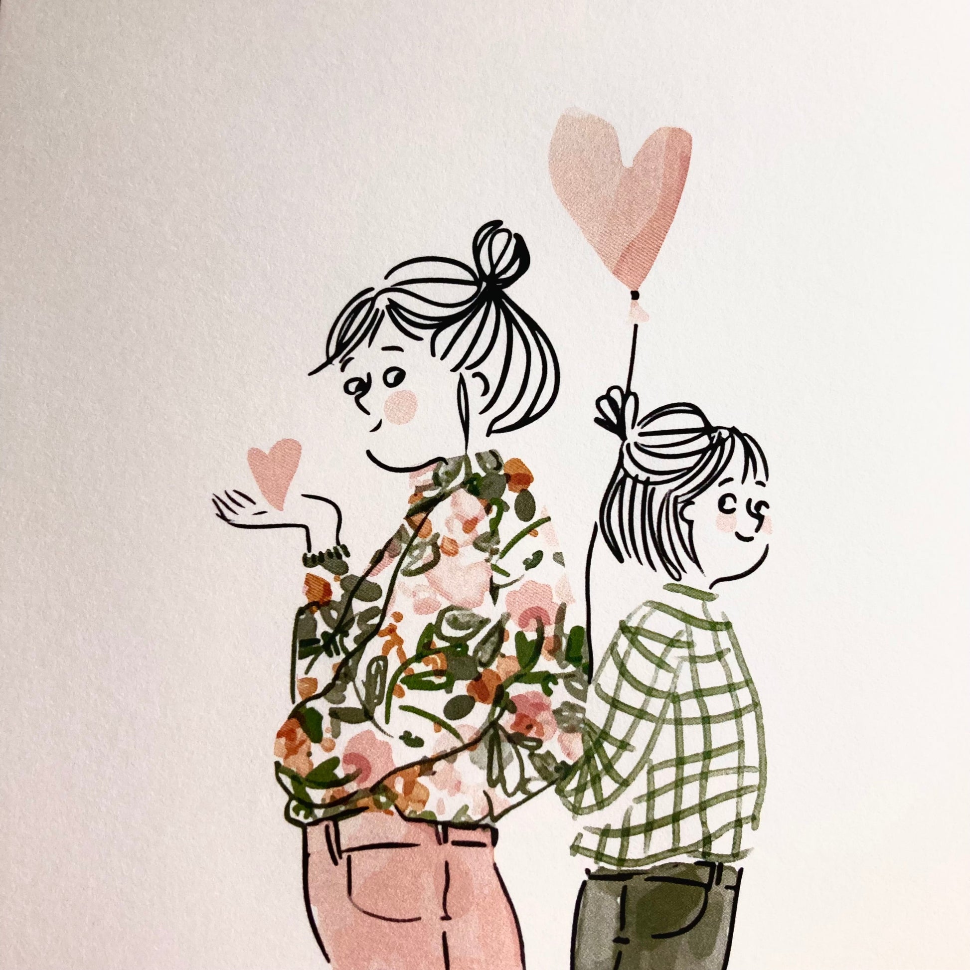 Illustration mutter mi Tochter 